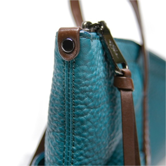 COLE HAAN Pebbled Leather Tote Bag with Tassel - Picture 9 of 15